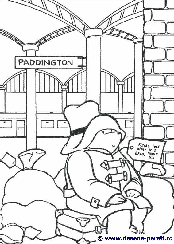 Paddington Bear desene de colorat